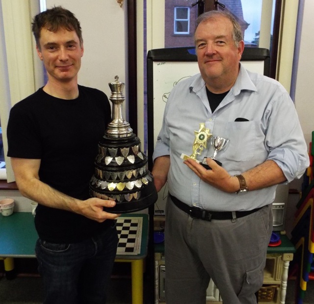 Ballynafeigh 1 captain Brendan Jamison and BNF1 board 1 David Houston made excuses for their poor showing in the Trident-Blitz by claiming that they were distracted with the Silver King league trophy. Well Brendan did David just said his playing partners were numpties.